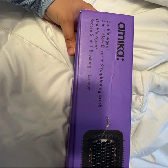 Amika Black and Purple Hair Brush Styler - Picture 7 of 7